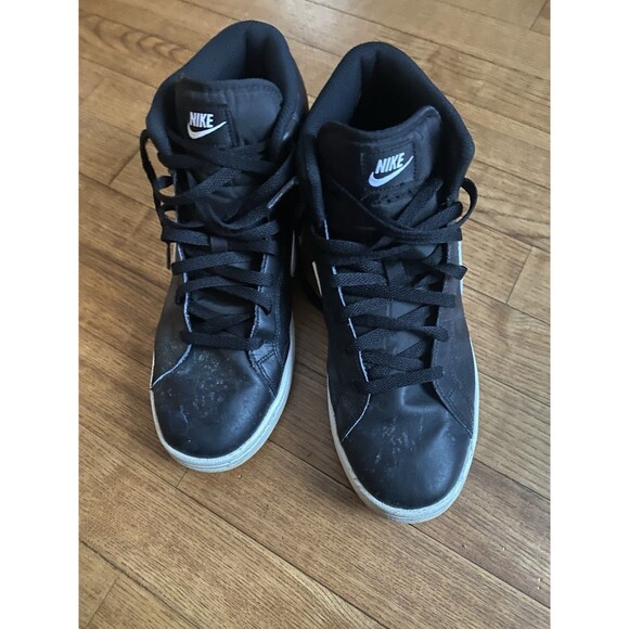 EUC Nike Court Royale 2 Mid Mens 8.5 Black White Shoes Athletic Gym CQ9179-001 main image 7